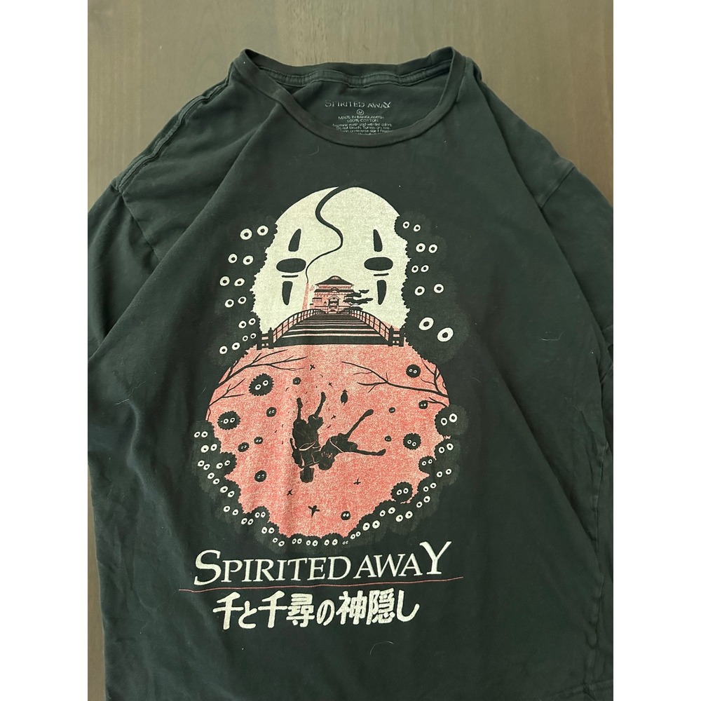 Her Universe Spirited Away Studio Ghibli No-Face Graphic T-Shirt Black Medium